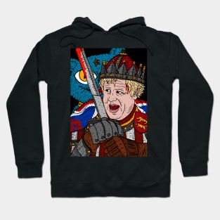 boris johnson, brexit knight. hero of the British people. Hoodie